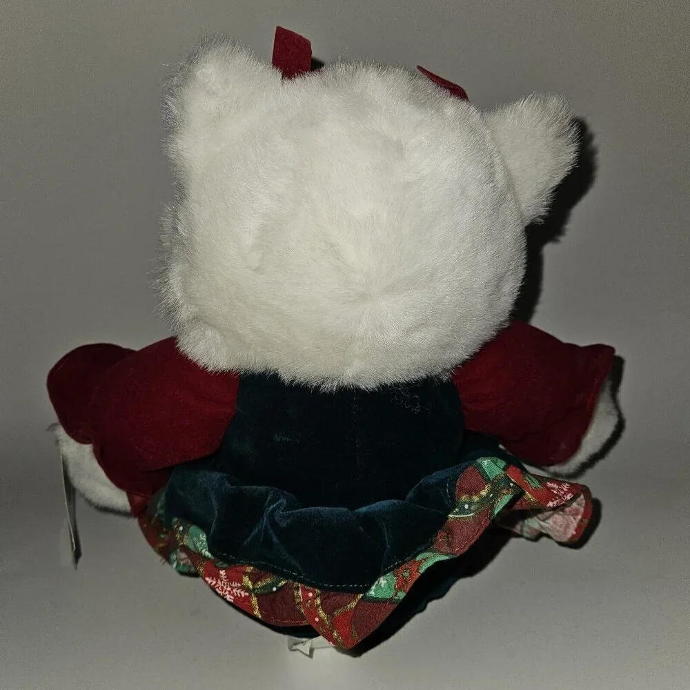VTG TB Trading Snowflake Friends White Cat Plush 9